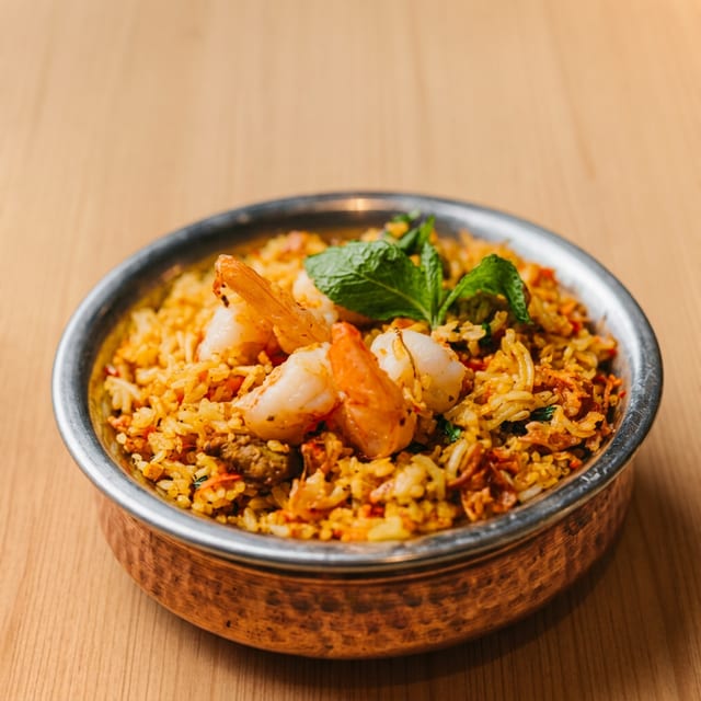 Shrimp Biryani.